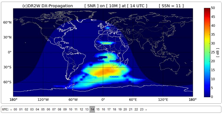 Vorhersage Ausbreitung DR2W